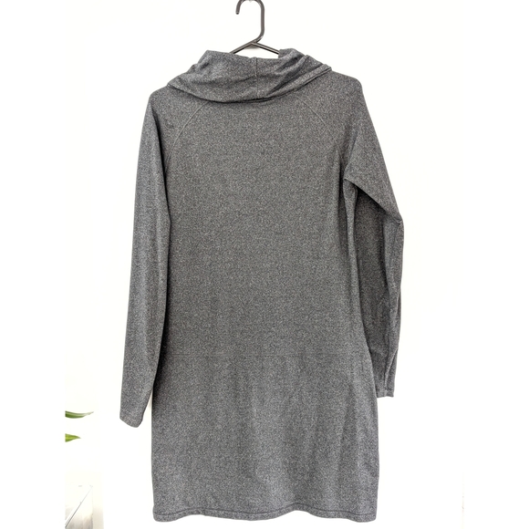 2010 Lolë Women's Gray Cowl Neck Sweater Dress - Picture 7 of 9